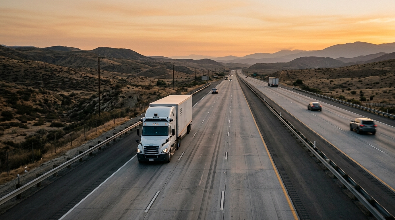 Autonomous Trucks Begin Official Testing on California Highways