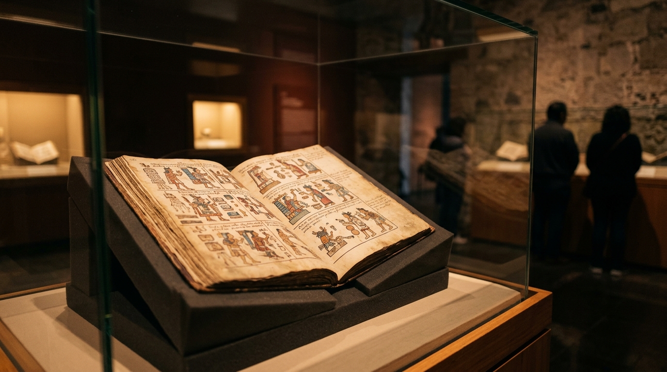 The Azcatitlan Codex returns to Mexico on loan from France after nearly two centuries