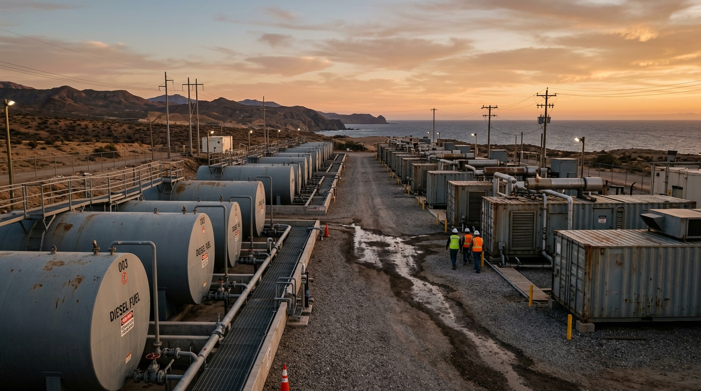 Diesel at $200 a Barrel Makes Generating Electricity in Mexico More Expensive