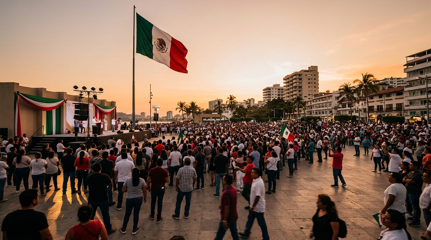 Sheinbaum afirma en Acapulco que ninguna potencia decide el destino de México